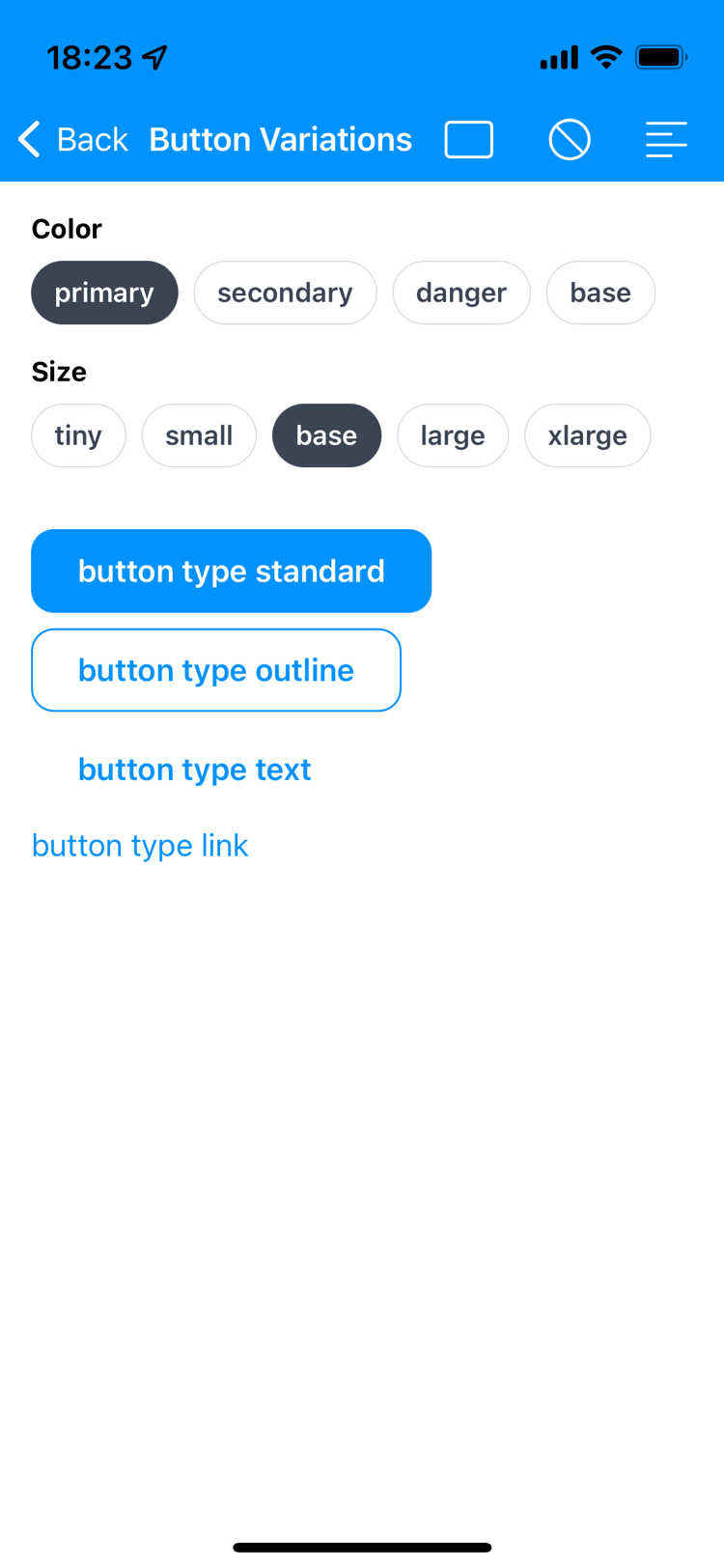 Lina Design System - Mobile iOS 11