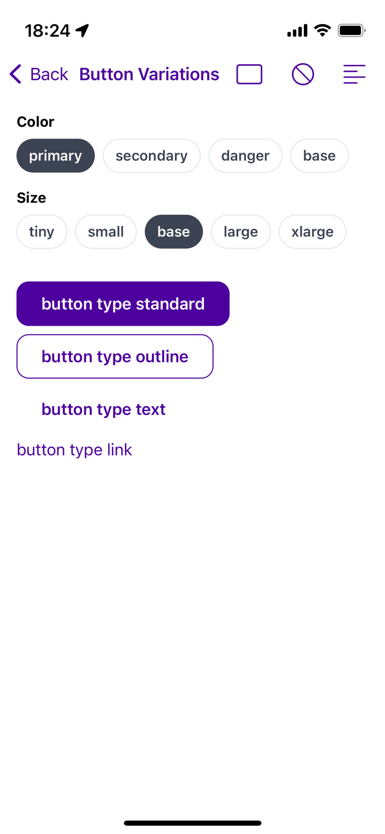 Lina Design System - Mobile iOS 12